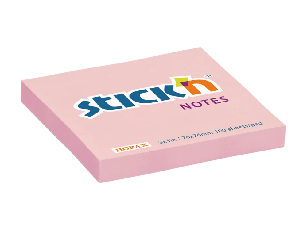 Samolepicí bločky Stick´n by Hopax - 76 x 76 / růžová Oblíbený