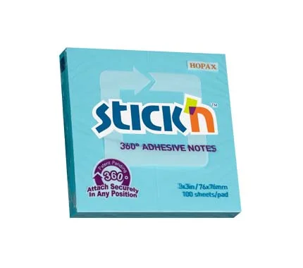 Cenový Hit Samolepicí bločky Hopax 360° -76 x 76 mm / 100 lístků / modrá