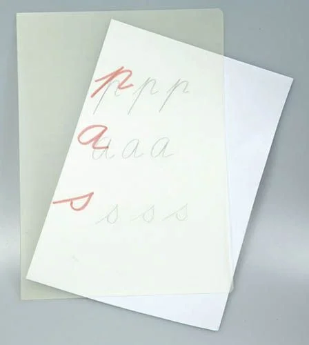 Značkový Podložky do sešitů PVC a popisovací složky-popisovací složky A4
