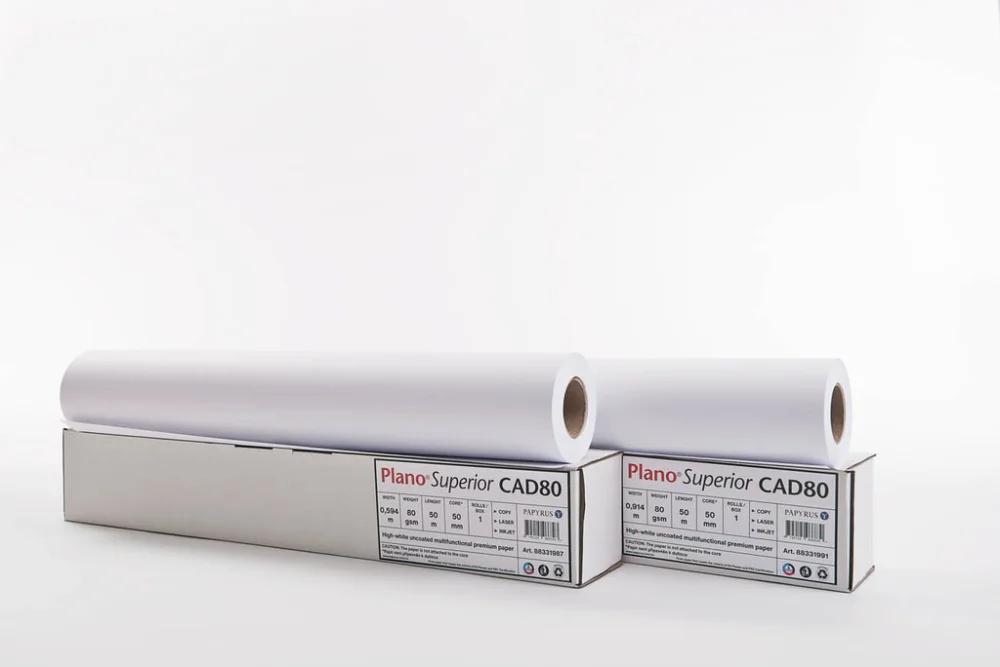 Plotterové role Plano Superior - 841 mm x 50 m x 50 mm / 80 g Akční Cena