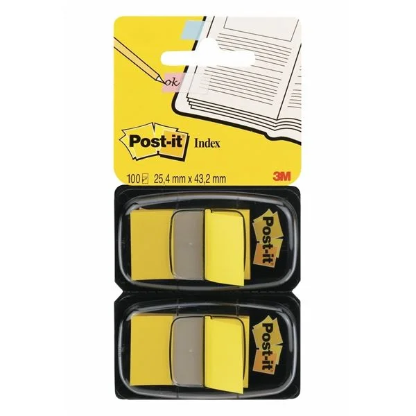 Samolepící záložky Post-it® - žluté, 2 ks Vysoce Kvalitní