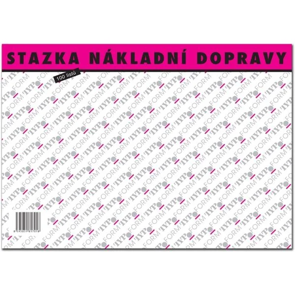 Stazka nákladní dopravy A4 - číslovaná, 100 listů Nakupujte Hned