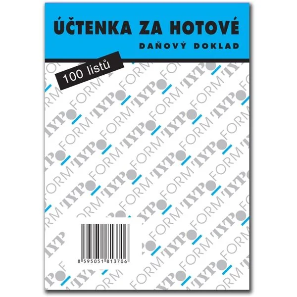 Aktuální Účtenka za hotové