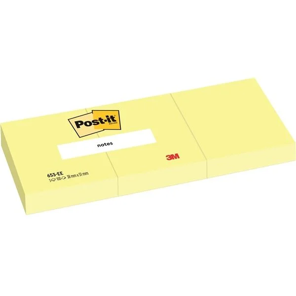 Nízká Cena Samolepící bloček Post-it - 38 x 51 mm, 12 x 100 lístků