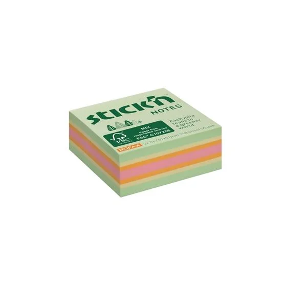 Bloček Hopax FSC, 51 x 51 mm, pastelový lesní mix Poslední Šance