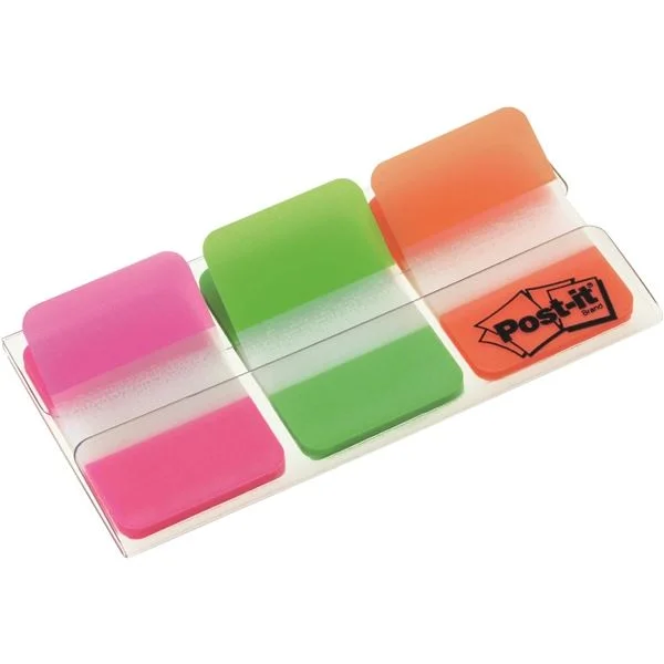 Samolepící záložky Post-it® supersilné - oranžová/zelená/růžová, 3 ks Jen Po Omezenou Doba