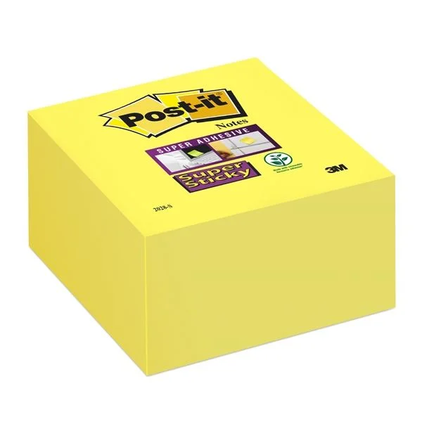 Odeslání Ihned Samolepící bloček Post-it Super Sticky - 76 x 76 mm, ultražlutý, 350 lístků