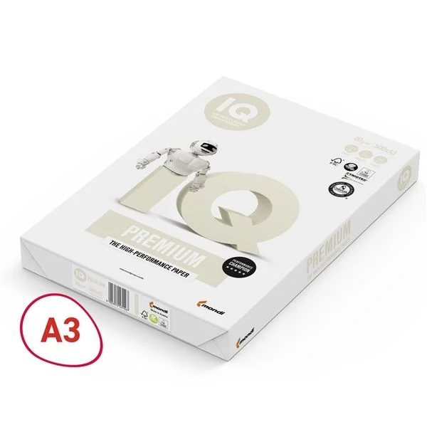 Kancelářský papír IQ Premium A3 - 80 g/m2, CIE 170, 500 listů Odeslání Ihned