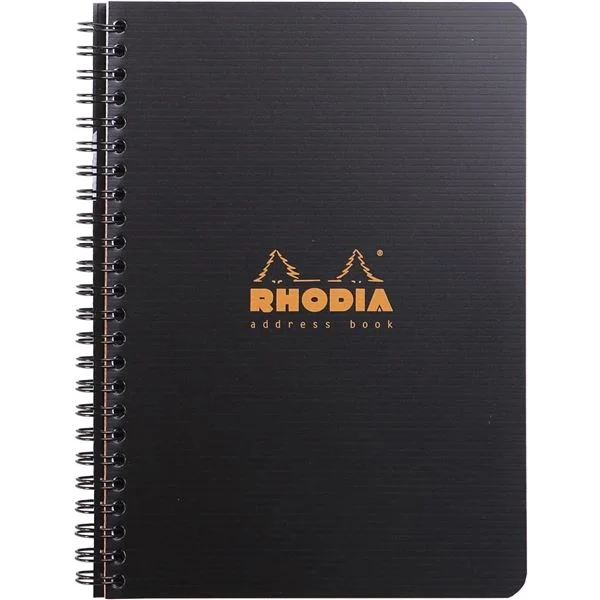 Speciální Cena Zápisník Rhodia Active Address Book, A5+, černý