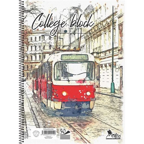 Kroužkový blok Notes A4, linkovaný - 50 listů Cenově Výhodný