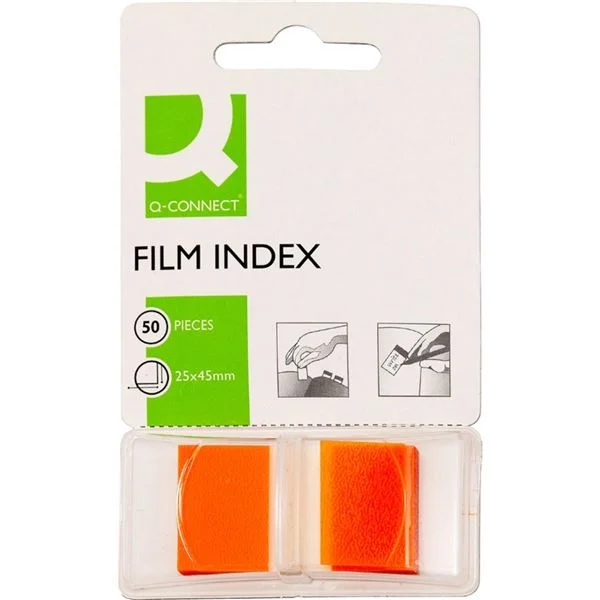 Objednat Nyní Samolepící záložky plastové Q-Connect - 25 x 43 mm, oranžové
