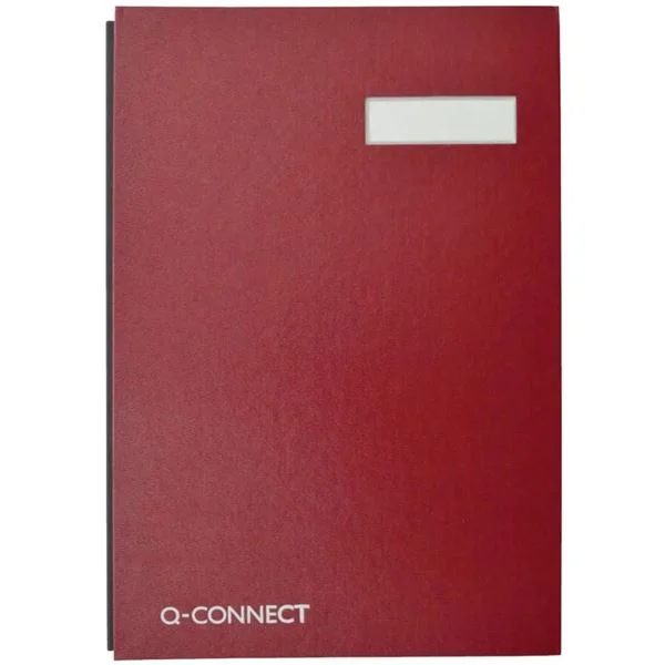 Podpisová kniha Q-Connect - A4, červená, 20 listů Nová Kolekce
