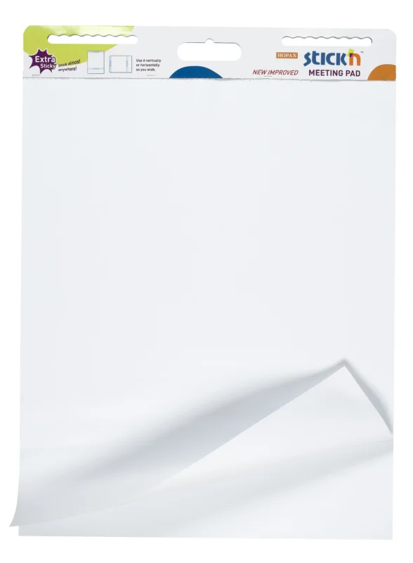 Rychlé Dodání Samolepicí flipchart Hopax - bílá / 30 listů