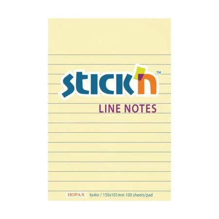 Samolepicí bločky Stick´n by Hopax - 101 mm x 150 mm / linka / 100 lístků Akční Nabídka