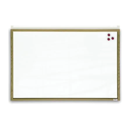 Tabule bílá magnetická v dřevěném rámu - 40 x 60 cm Výprodej