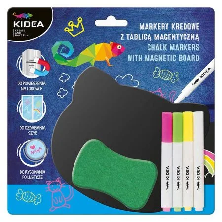 DRF KIDEA magnetická tabulka + fixy a houbička Vrácení Zdarma