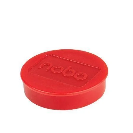 1915314 Magnety, červená, 38 mm, 10 ks NOBO ,balení 10 ks Ihned K Objednání