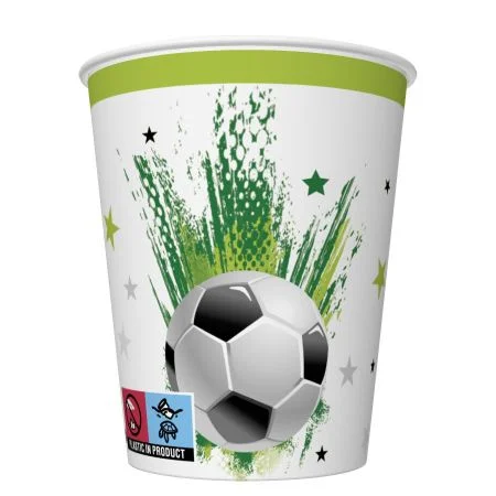 Ověřený Papírový kelímek 0,25l Football with Stars