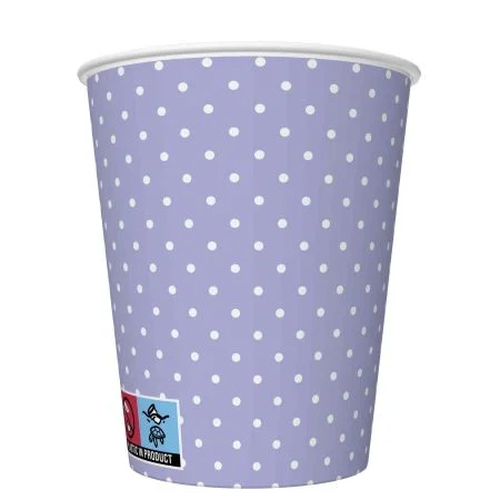 Papírový kelímek 0,25l White Dots on Lavender Horká Nabídka