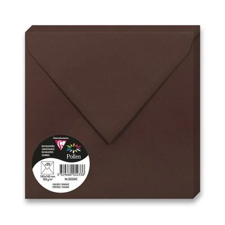 Obálka CF - 165x165 mm, hnědá 120g (20ks) Jen Po Omezenou Doba