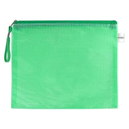 Síťovaná obálka se zipem PVC / A4, zelená Must-Have
