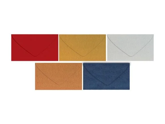 Novinka dopisní obálka metallic 120g C6 114x162mm - mix barev 5550353