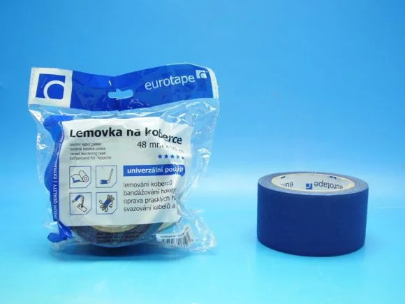 Lemovka MODRÁ na koberce 48mmx10m Levný