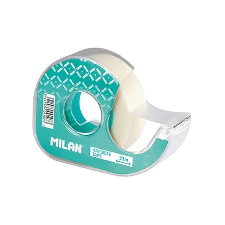 Finální Výprodej Lepicí páska neviditelná/matná MILAN 19 mm x 33 m s dispenzorem